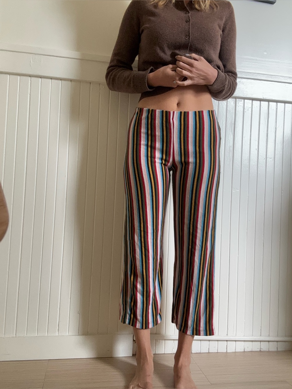 Multicolored striped pants